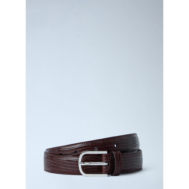 Toteme Women Slim Lizard-Embossed Belt